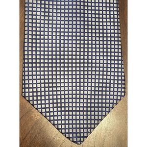 Dkny Blue Brown 100% Silk Men’s Neck Tie Made In Costa Rica